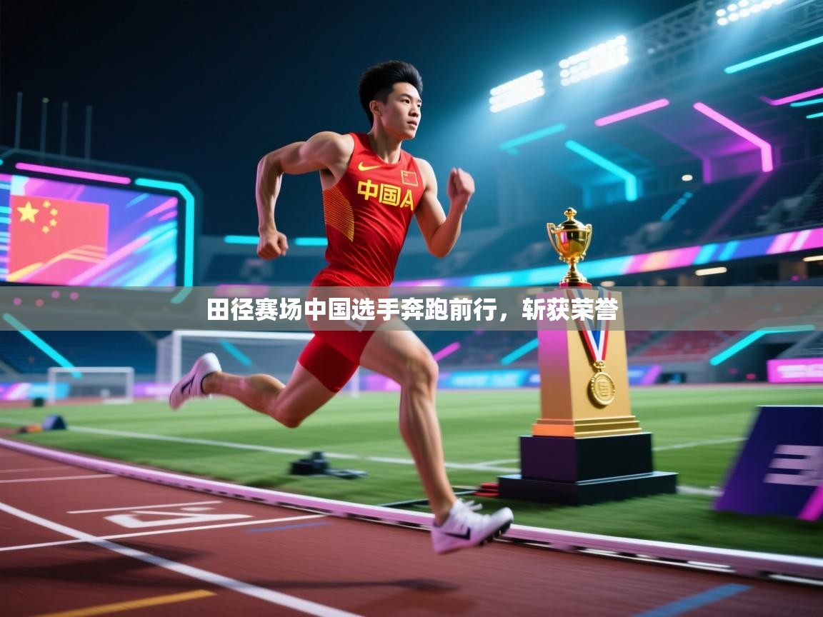 田径赛场中国选手奔跑前行，斩获荣誉